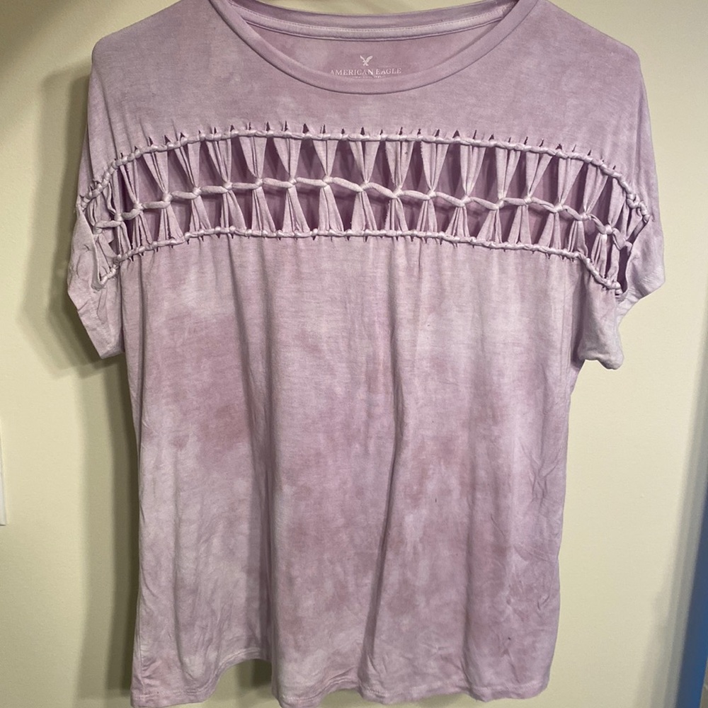 American Eagle Super Soft & Sexy Cut-Out Tee Size S